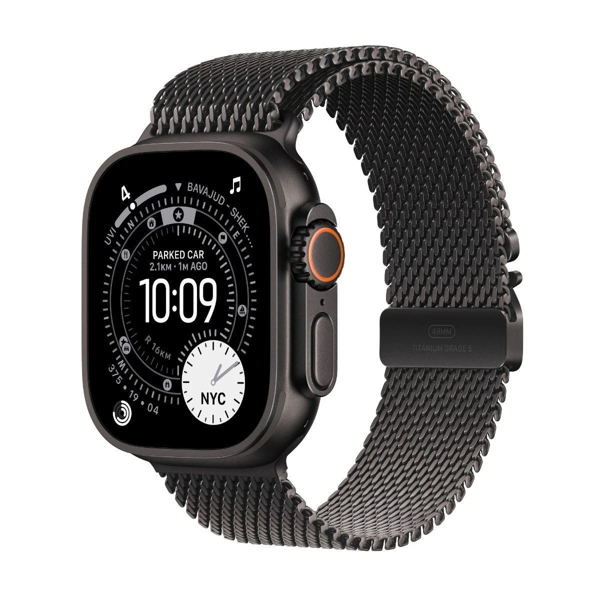 Apple Watch Ultra 3 GPS-Cellular Titanium Case with Milanese Loop-49mm